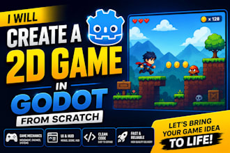 create a 2d game in godot from scratch