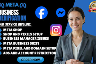 fix meta business suite issues, setup whatsapp API and pixel