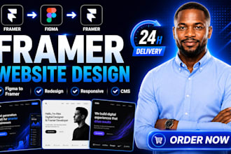 build framer website, framer website design, redesign and figma to framer