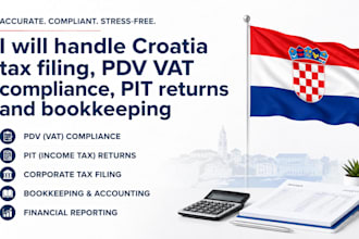handle croatia tax filing, pdv vat compliance, pit returns and bookkeeping