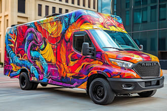 make branding vehicle wrap, car wrap