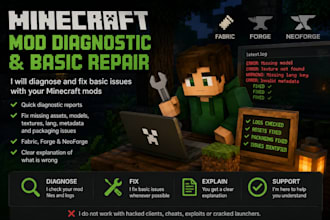 diagnose and fix basic minecraft mod errors