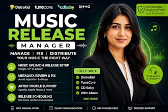 manage, fix and distribute your music on distrokid, tunecore, cd baby, ditto