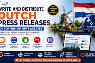 write and distribute dutch press releases on top premium news websites