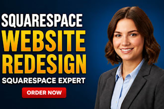 redesign your squarespace website into a modern professional site
