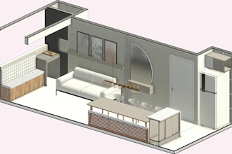 create architectural 3d modeling in revit or sketchup and realistic rendering
