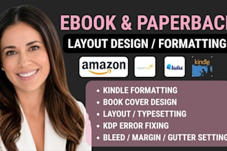 do book formatting kindle ebook paperback formatting book interior layout design