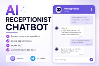 build an ai receptionist chatbot for your business