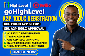 gohighlevel a2p 10dlc registration, ghl twilio a2p setup, ghl a2p 10dlc approval