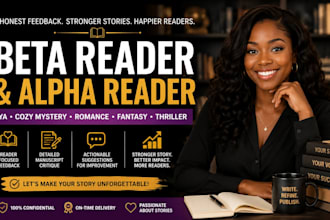 beta read and alpha reader ya cozy mystery romance fantasy thriller manuscript