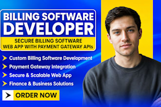 develop billing software web app with payment gateway apis
