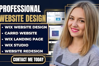 design wix carrd website design card landing page wix studio website design