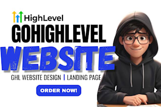 design a professional gohighlevel website, ghl landing page