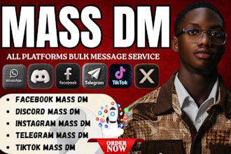 send instagram bulk message discord mass dm tiktok direct message link promotion