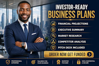 write an investor ready business plan and financial plan for startups