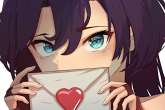 make custom anime profile picture pfp for twitch, social media or discord