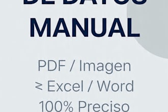 entrada de datos rápida y precisa en excel y word en español