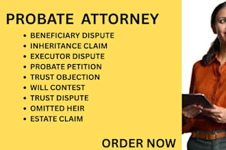 be your probate lawyer for will contests, executor disputes, and omitted heirs