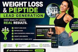 do weight loss leads peptide leads weight loss landing page weight loss website