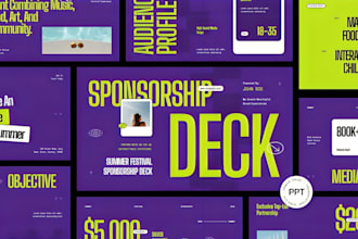 design sponsorship deck business proposal investors pitch deck fundraising grant