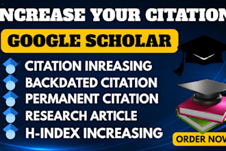 increase your google scholar citation