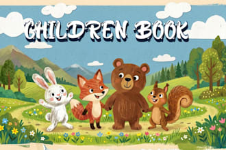 edit and illustrate children story book children book illustration and editing