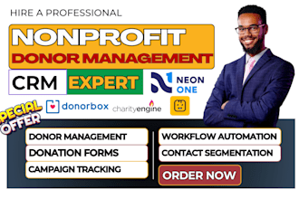 setup nonprofit crm donorbox charityengine givebutter neon bonterra bloomerang