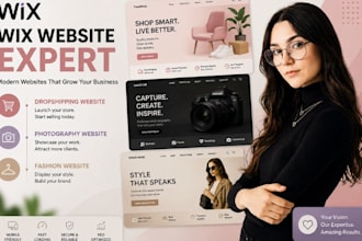 build wix dropshipping  website wix fashion website wix photography website