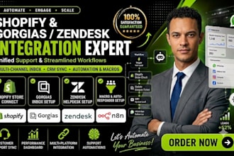 shopify gorgias integration zendesk customer support setup helpdesk ticketing