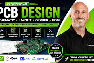 altium or eagle kicaddesign circuit schematic and pcb layout in easyeda,