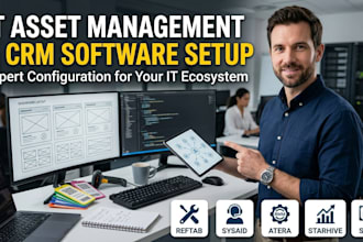 setup crm IT asset management software via reftab sysaid atera starhive setyl