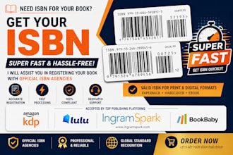 guide you through isbn registration and design print ready book barcodes