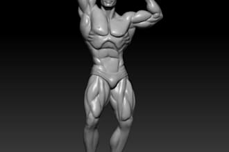 zbrush sculpt details 3d model from 2d photo, digital sculpting for 3d printing