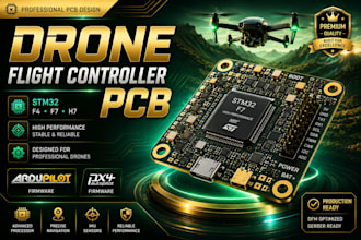 design drone flight controller pcb, stm32 f4 f7 h7, ardupilot and px4 firmware