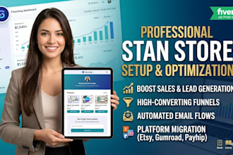 set up and optimize your stan store for lead generation and sales