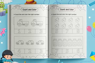 design kids worksheet kindergarten math preschool workbook activity book for kdp