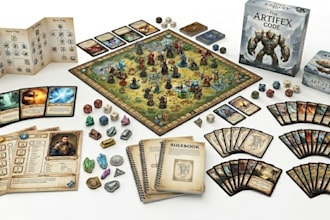 do board game design, card game development and tabletop rulebook layout