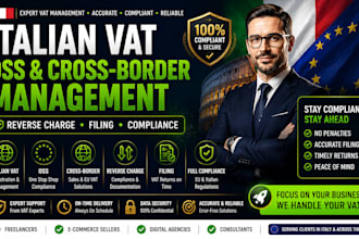 manage italian vat, oss, cross border, reverse charge, filing and compliance