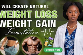 develop weight loss, weight gain, supplement, food and beverage formulation