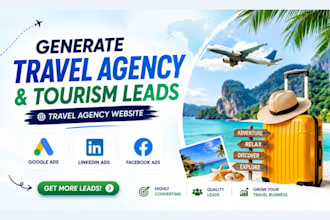 generate travel agency leads, tourism leads, build travel agency website