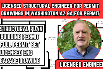 licensed structural engineer for permit drawings in washington az ga for permit