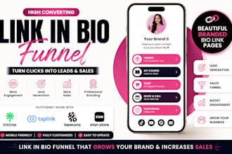 linktree link in bio funnel, taplink, beacons, linktree setup for your business