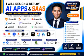 design ai apps using base44 replit lovable bolt as expert