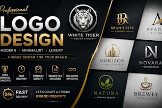 professional modern luxury business logo design