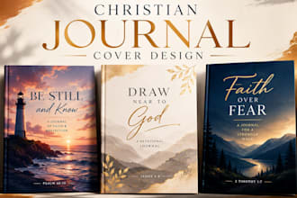 design a christian journal cover or devotional cover for KDP
