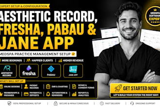 setup aesthetic record fresha and pabau medspa practice management jane app
