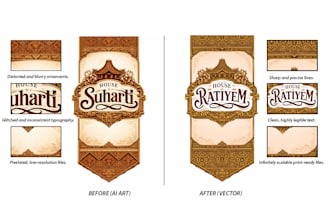 convert ai art to vector, redraw, and fix your ai image