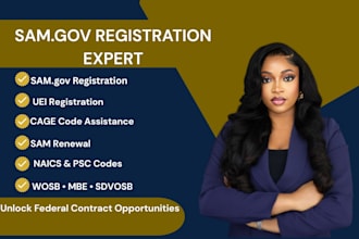 register sam gov, get uei, cage code, sam renewal, wosb, mbe, naics