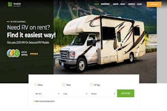 create rv rental website camper rental website yacht charter website