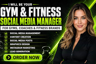be your fitness social media manager for gym and instagram marketing